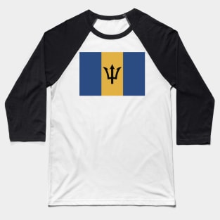 Barbados Flag II Baseball T-Shirt